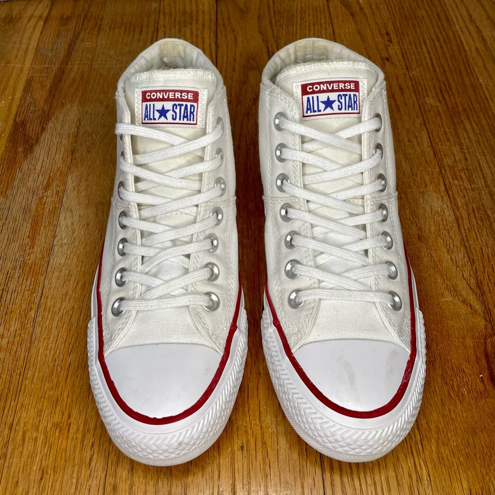 Converse Mid tops - White - Mens 5 / Womens 7